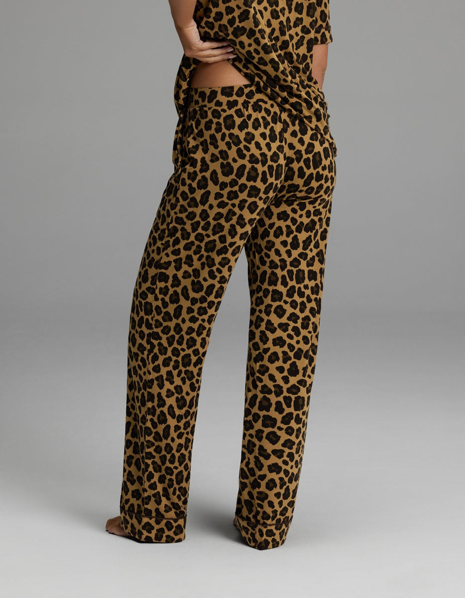 Women's Bamboo Stretch-Knit Pajama Pant (Collective) in pink | Cozy Earth