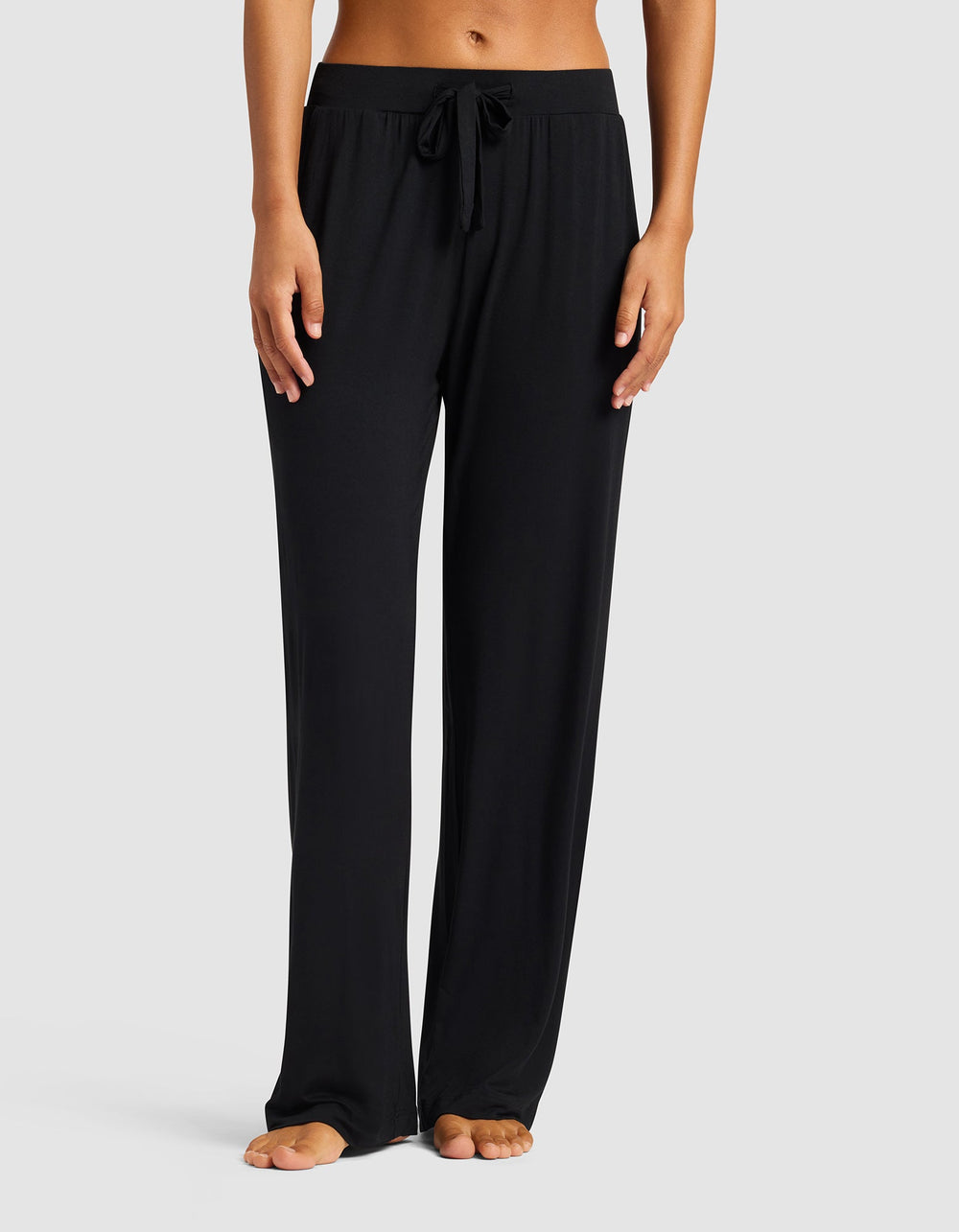 Women's Bamboo Stretch-Knit Lounge Tee & Pants Set in pink | Cozy Earth