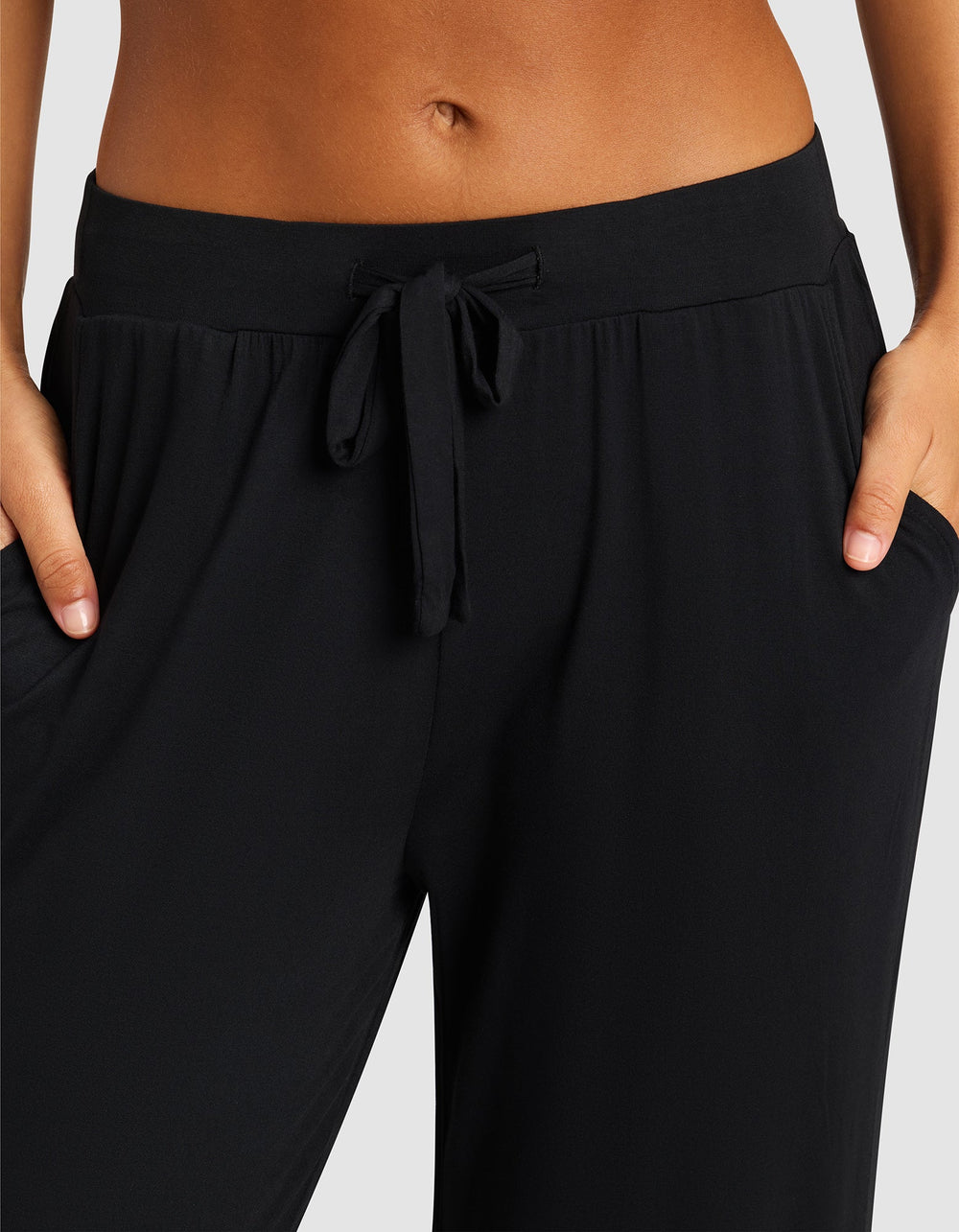 Women's Bamboo Stretch-Knit Lounge Tee & Pants Set in pink | Cozy Earth