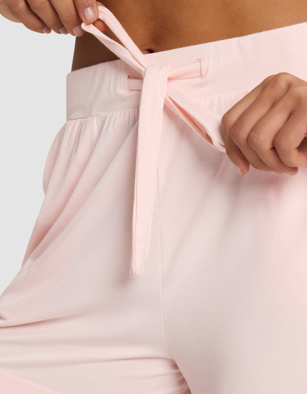 Women's Bamboo Stretch-Knit Tank & Short Set in pink | Cozy Earth