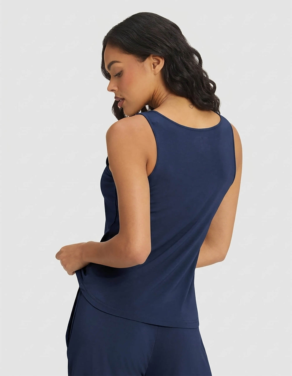 Women's Bamboo Stretch-Knit Tank & Short Set in pink | Cozy Earth