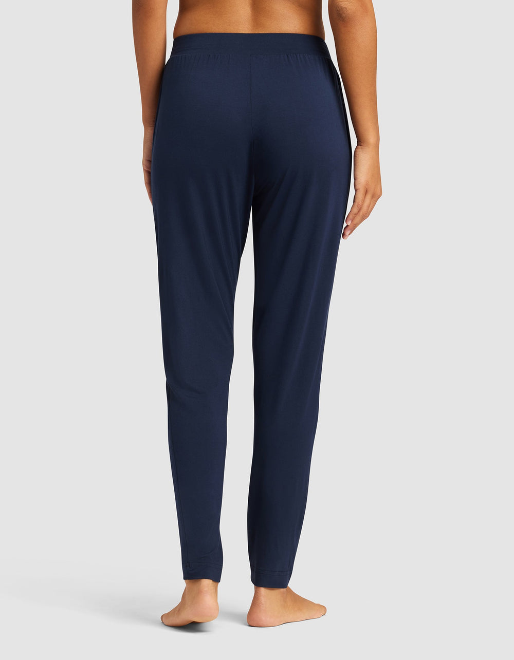 Women's Bamboo Stretch-Knit Tapered Pant in blue | Cozy Earth