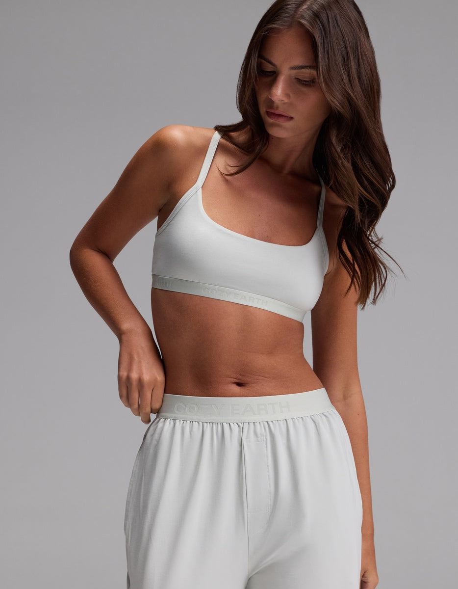 Women's First Layer Soft Bra in beige | Cozy Earth
