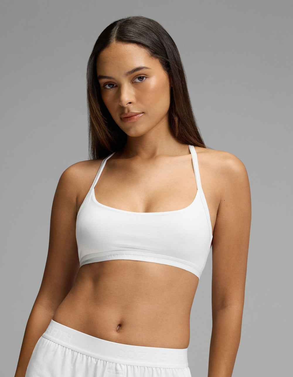 Women's First Layer Soft Bra in beige | Cozy Earth