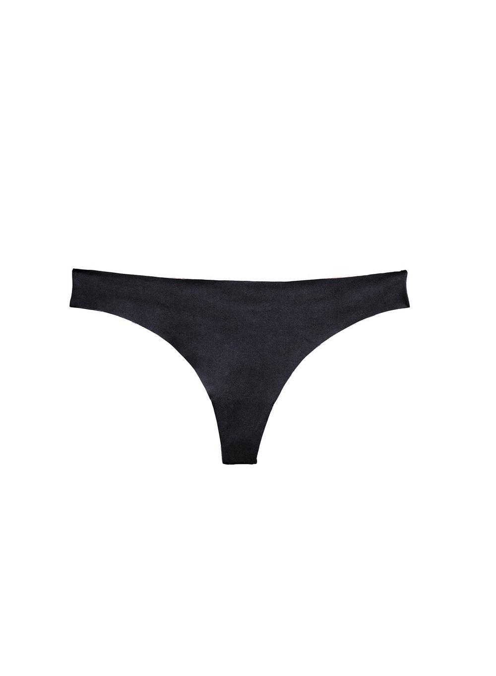 Fleur du Mal Le Stretch Micro Thong in black