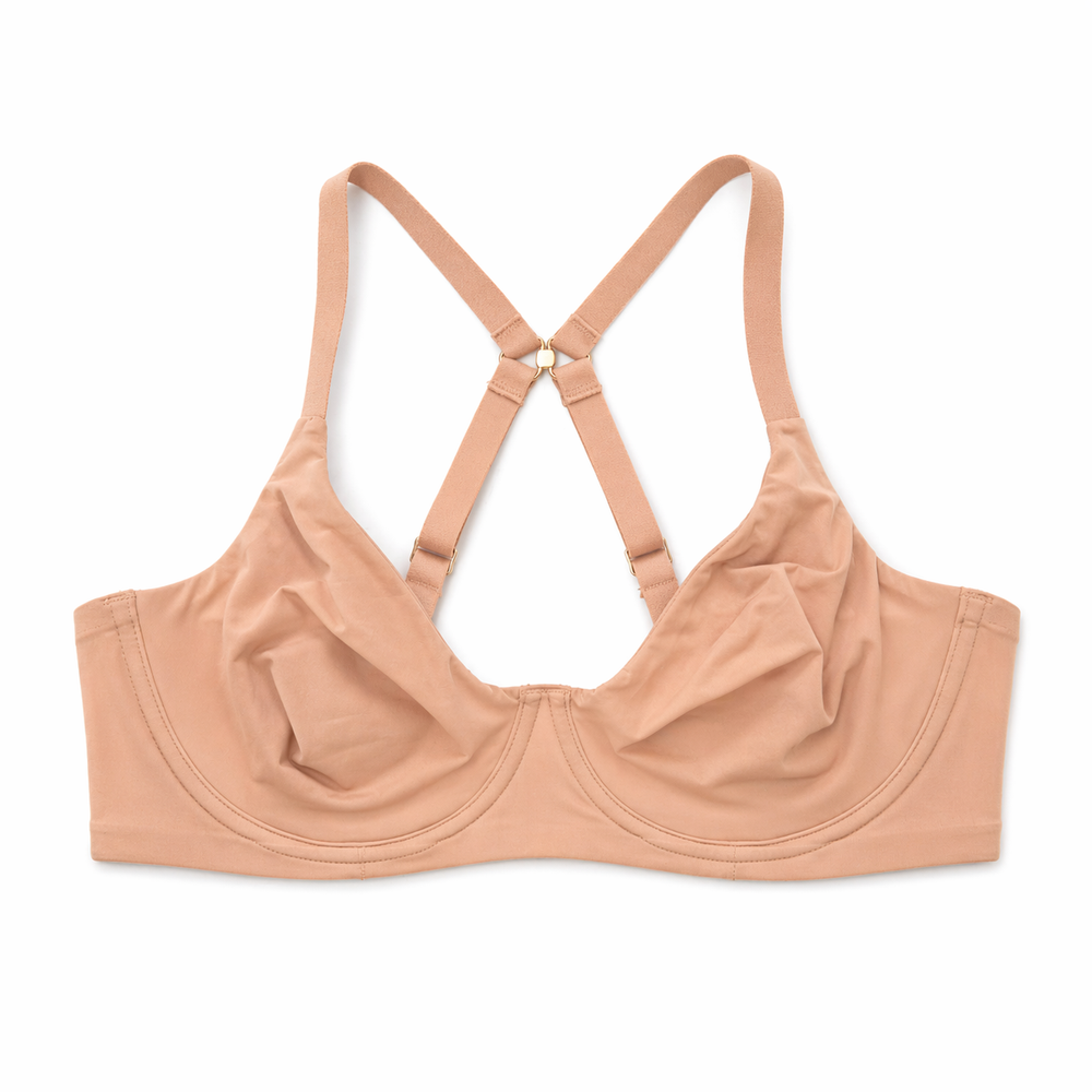 ☁️FOS-B20 Lightweight Microfiber Comfort Bra in pink | huit-lingerie