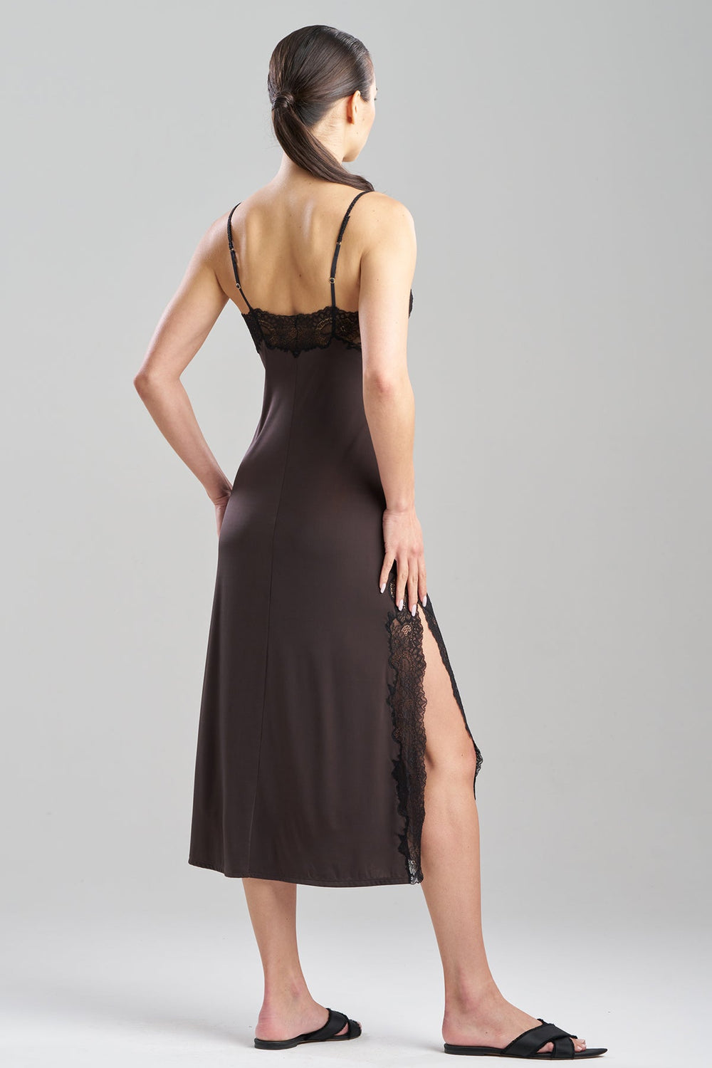 Enchant Slip Dress in brown | Natori