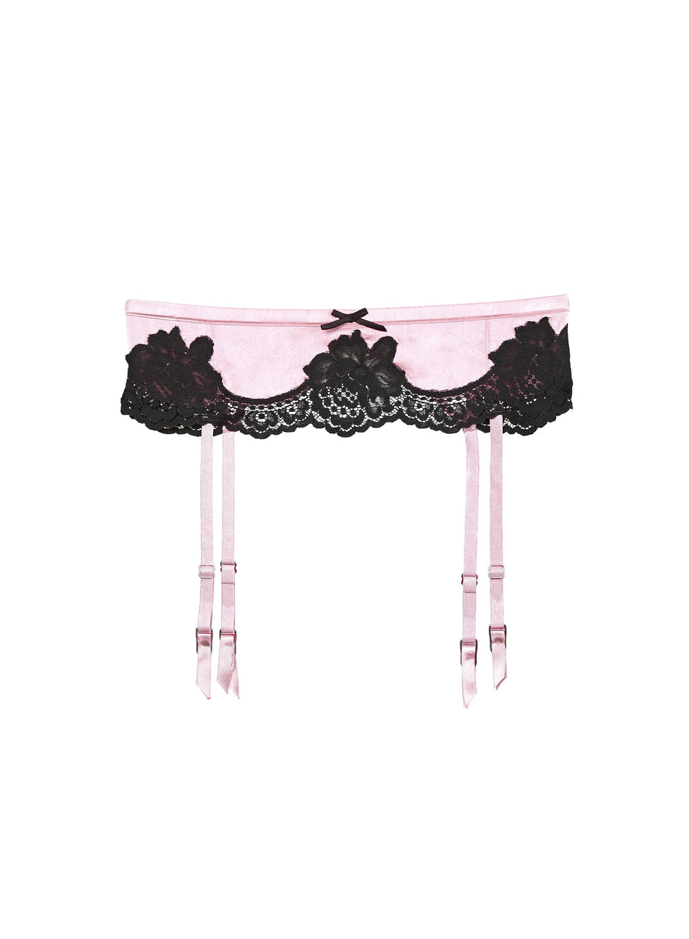 Fleur du Mal Eve Garter Belt in pink