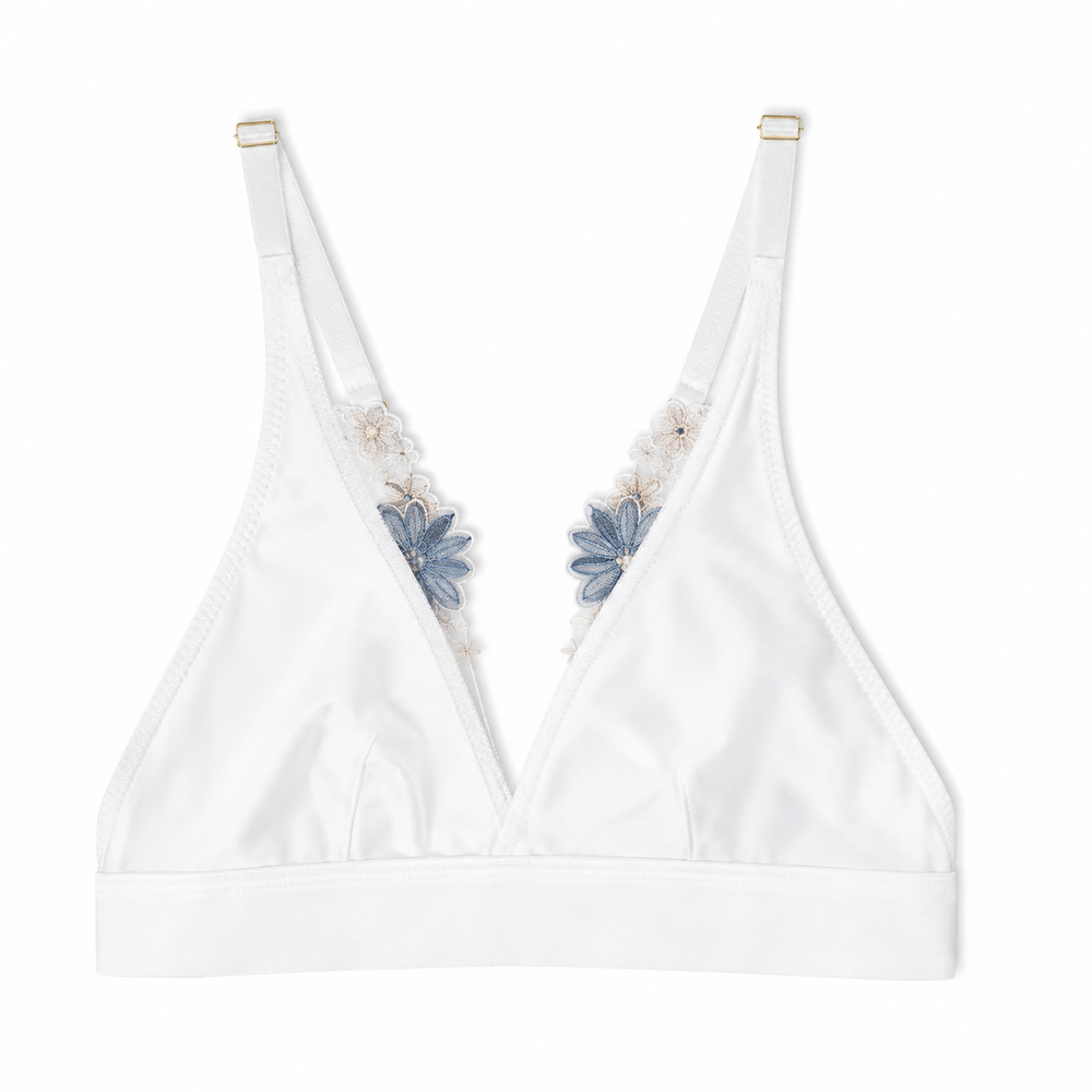 SWM-B1 - Sweet Modal Bralette in white | huit-lingerie