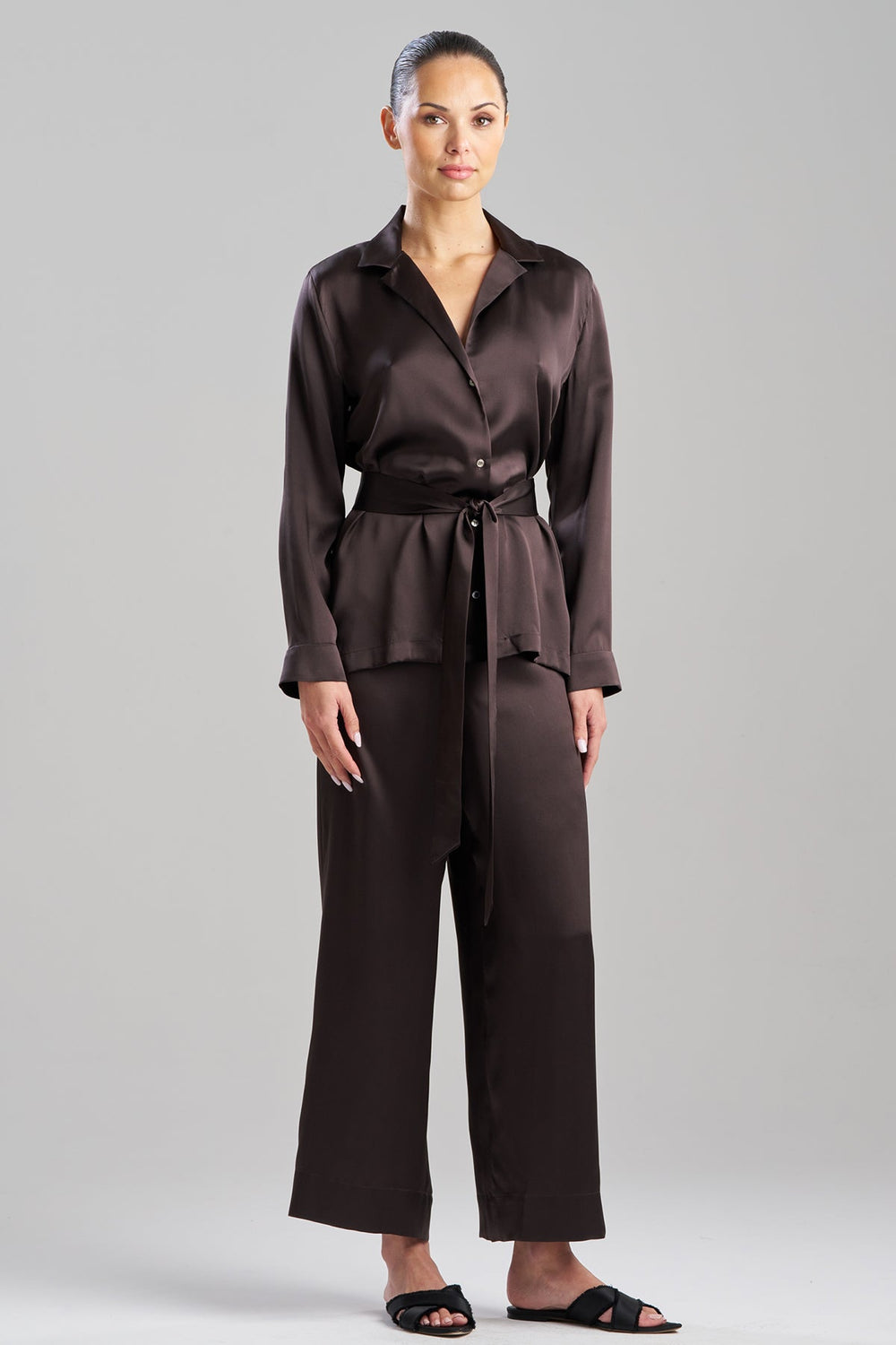 Key Silk PJ Set in brown | Natori