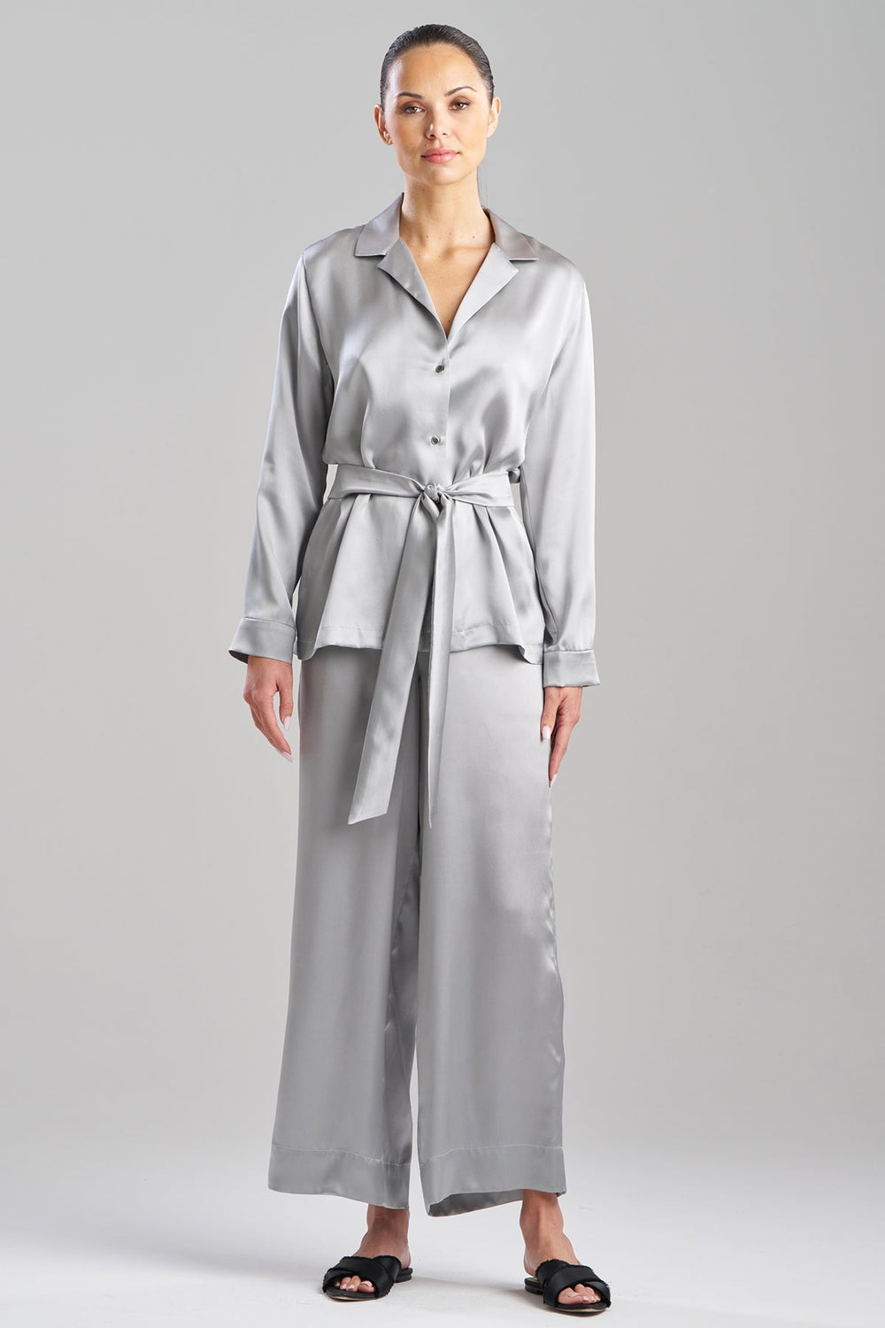 Key Silk PJ Set in gray | Natori