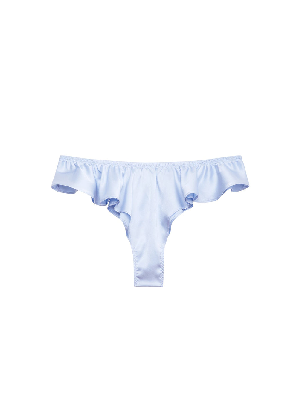 Fleur du Mal Luxe Flutter Panty in blue
