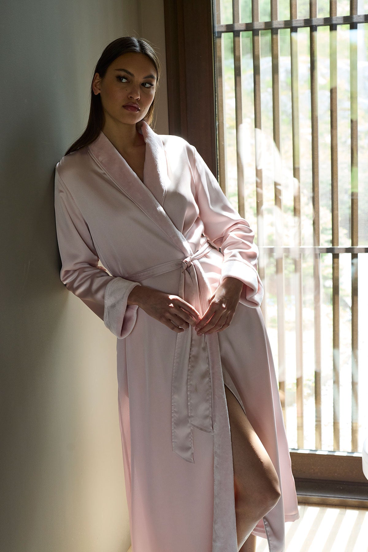 Satin Plush Robe