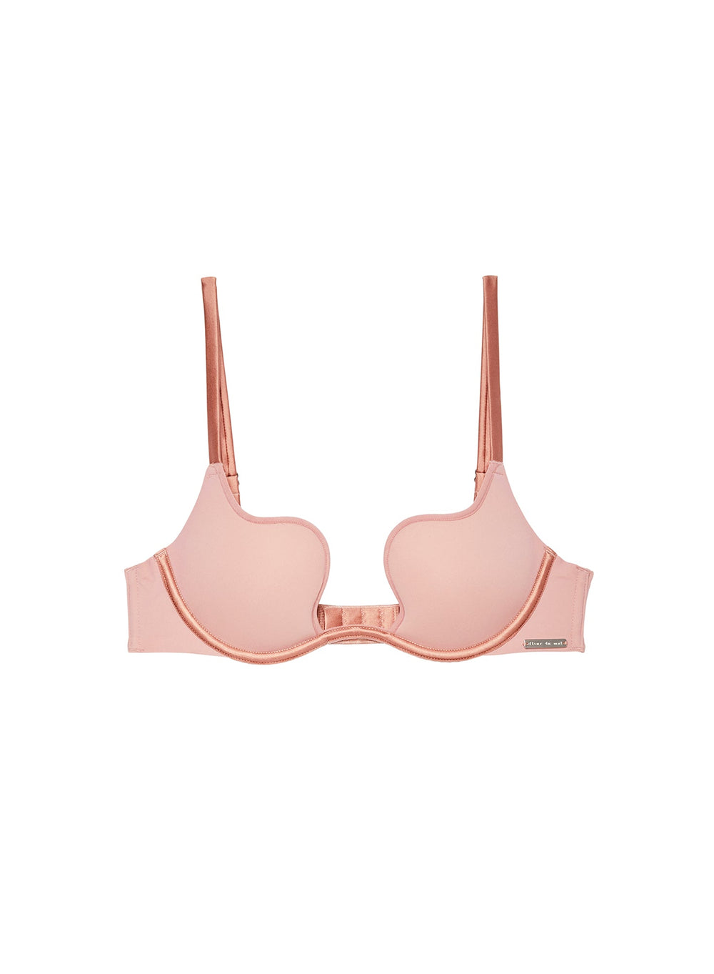 Fleur du Mal Seduce U-Plunge Bra in pink