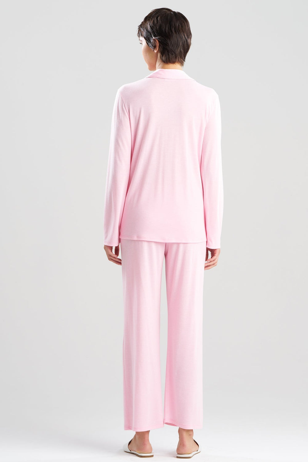 Shangri-La Embroidered TENCEL™ Notch PJ in pink | Natori