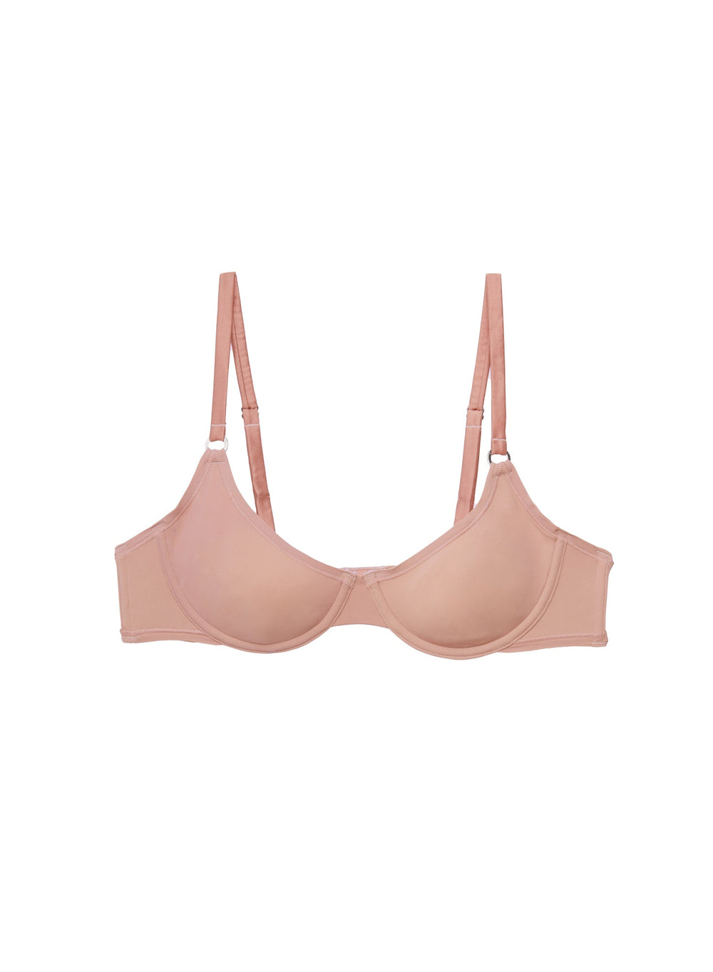 Fleur du Mal Le Stretch Micro Demi Bra in pink