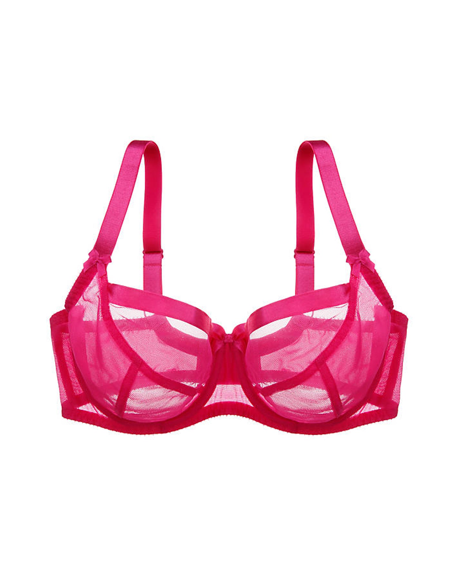 Miss Mandalay Paris Balconette Bra in pink