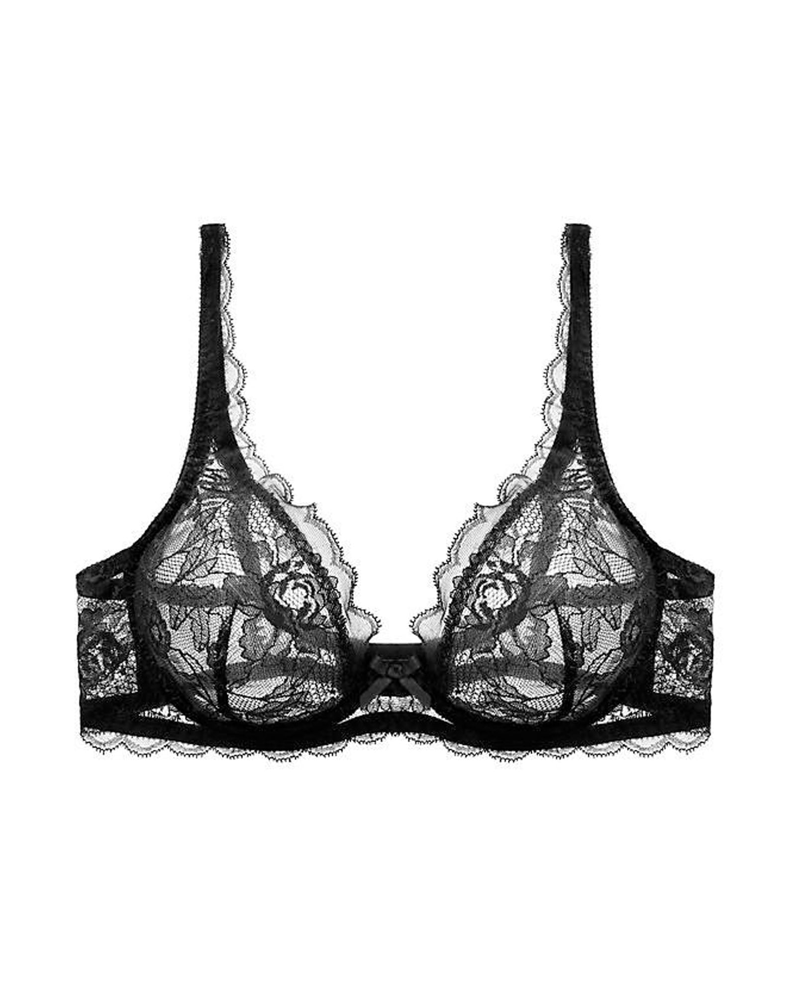 Journelle Camille Plunge Bra in black