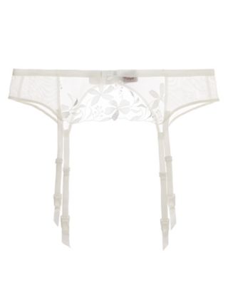 Triumph Sexy Angel Spotlight Suspender Belt in white