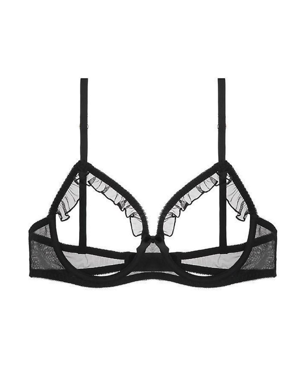 Journelle Cassandra Open Cup Bra in black