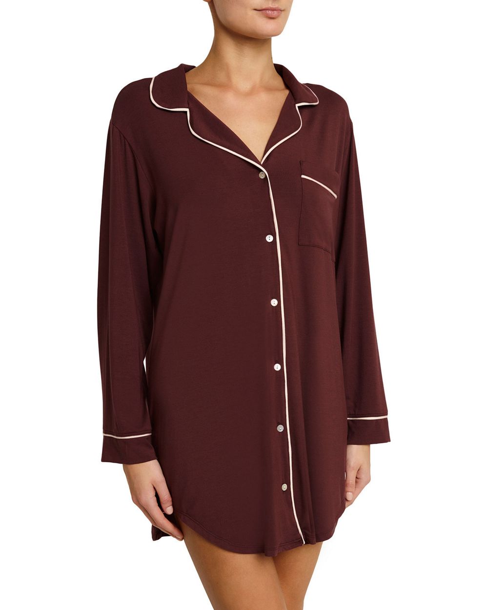 Eberjey Gisele Sleep Shirt in red