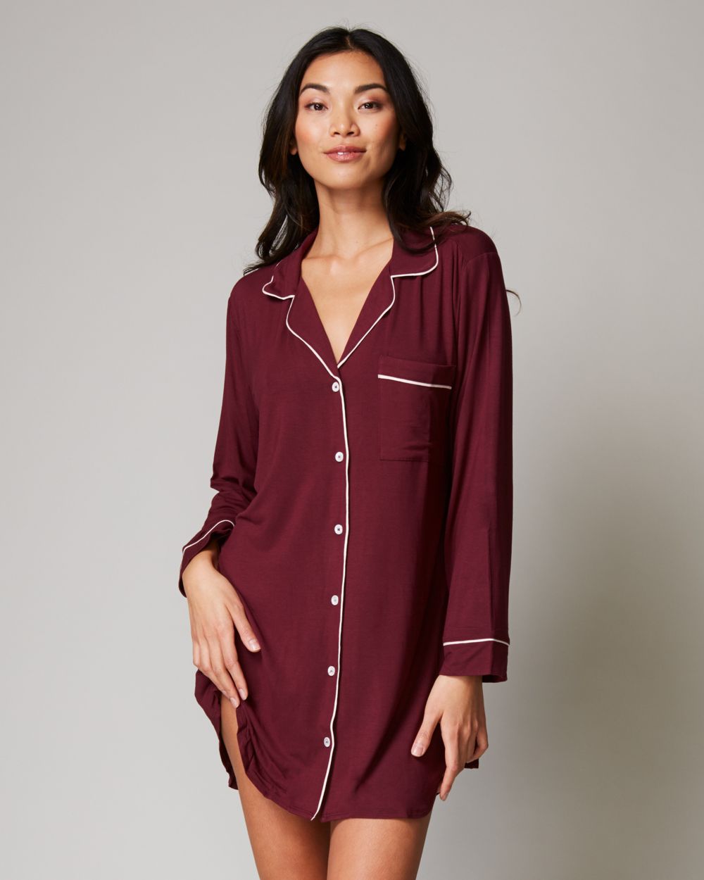 Eberjey Gisele Sleep Shirt in red