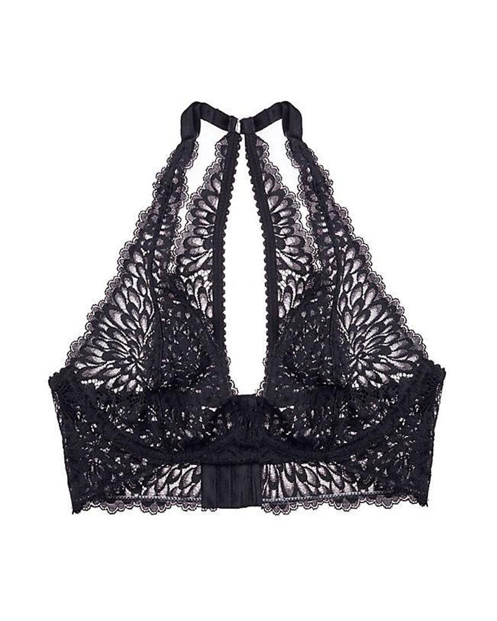 Lonely Dahlia Underwire Bra in black