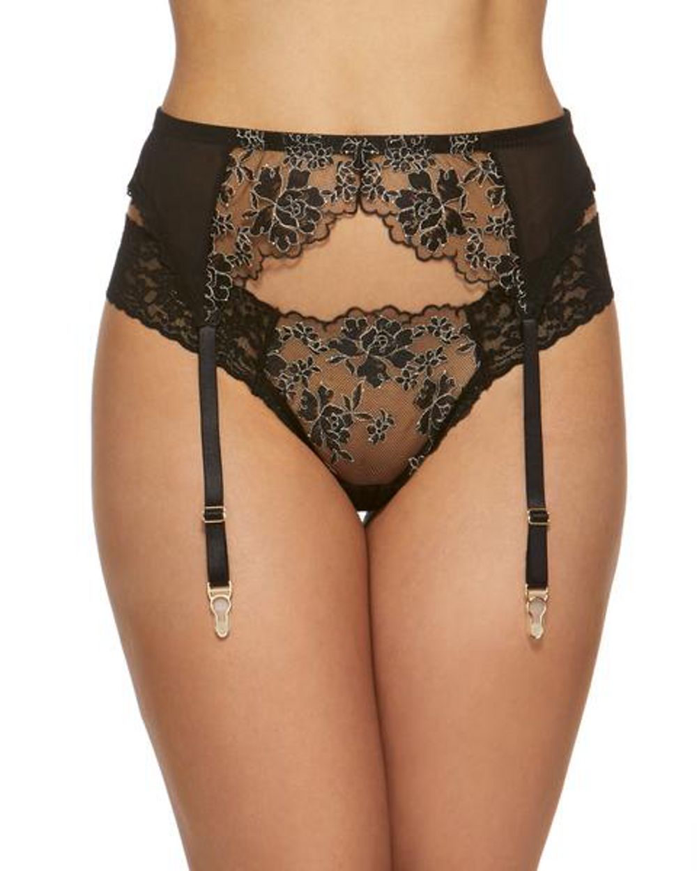 Hanky Panky Elizabeth Garter Belt in black