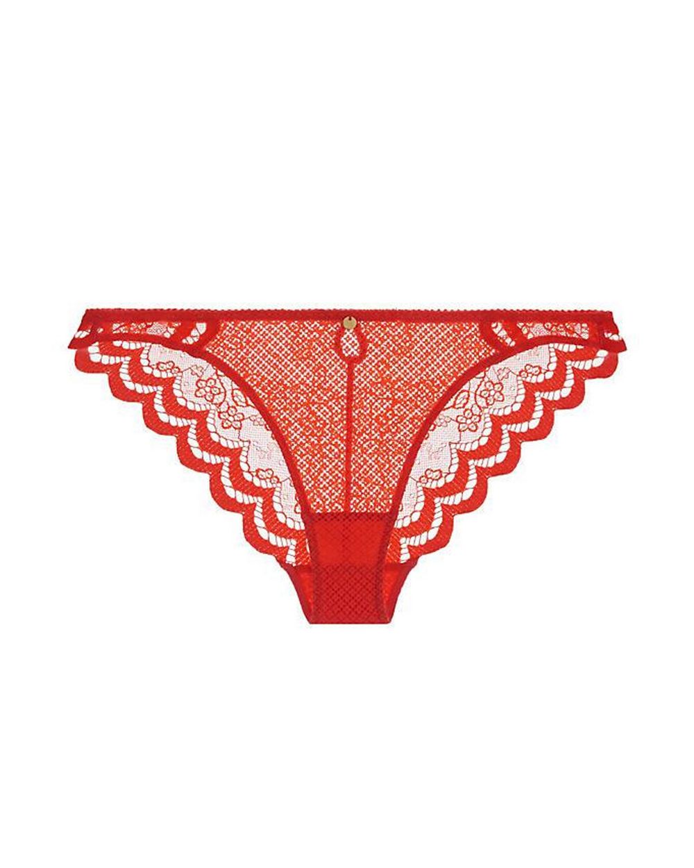 Heidi Klum Intimates Velvet Orchid Bikini in red