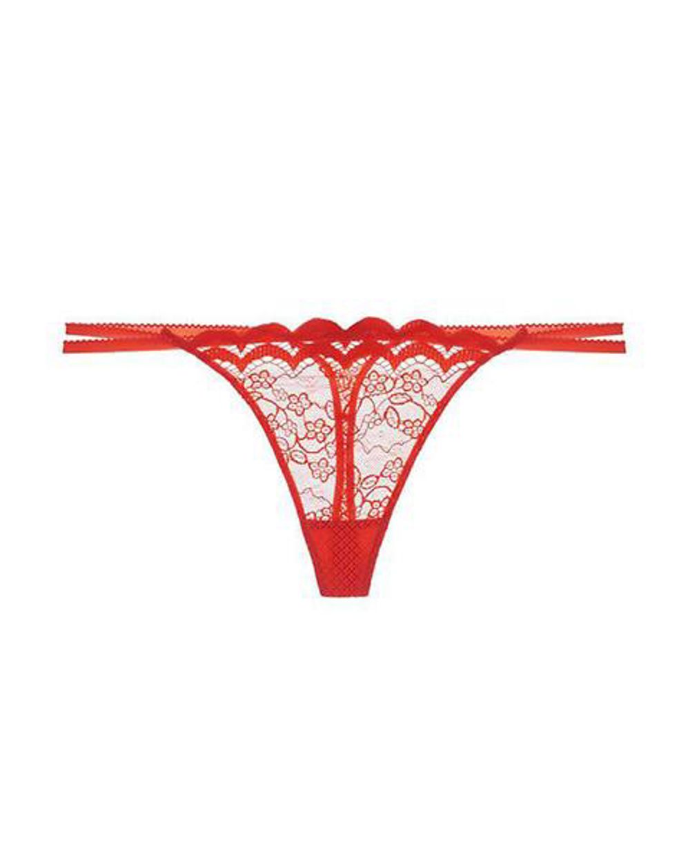 Heidi Klum Intimates Velvet Orchid Thong in red