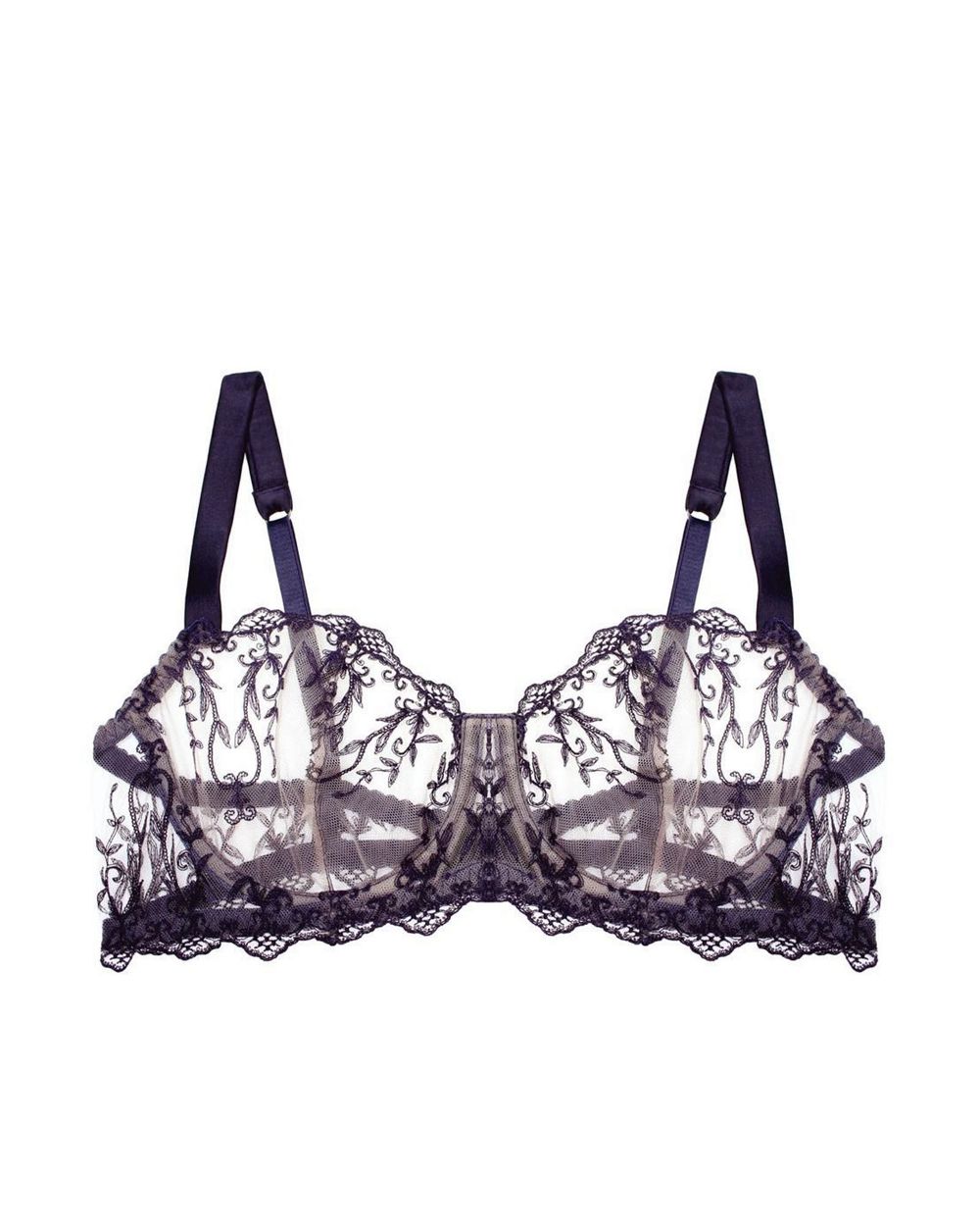 Fleur of England Muse Balcony Bra in purple
