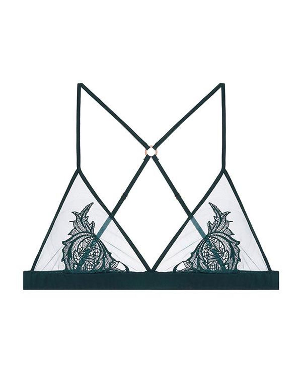 Fleur of England Huntress Boudoir Bra in green