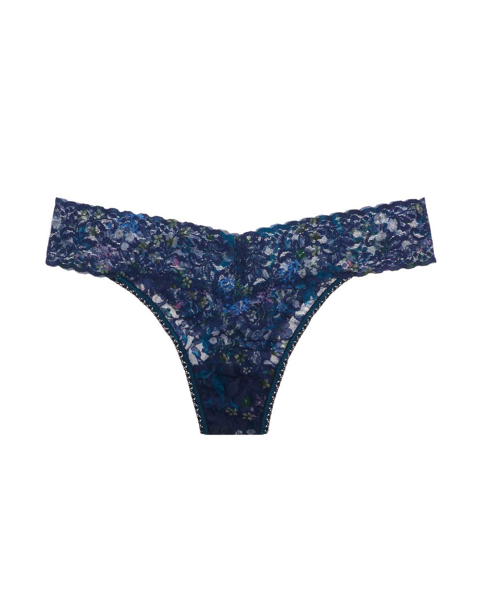 Hanky Panky Floret Original Rise Thong in blue