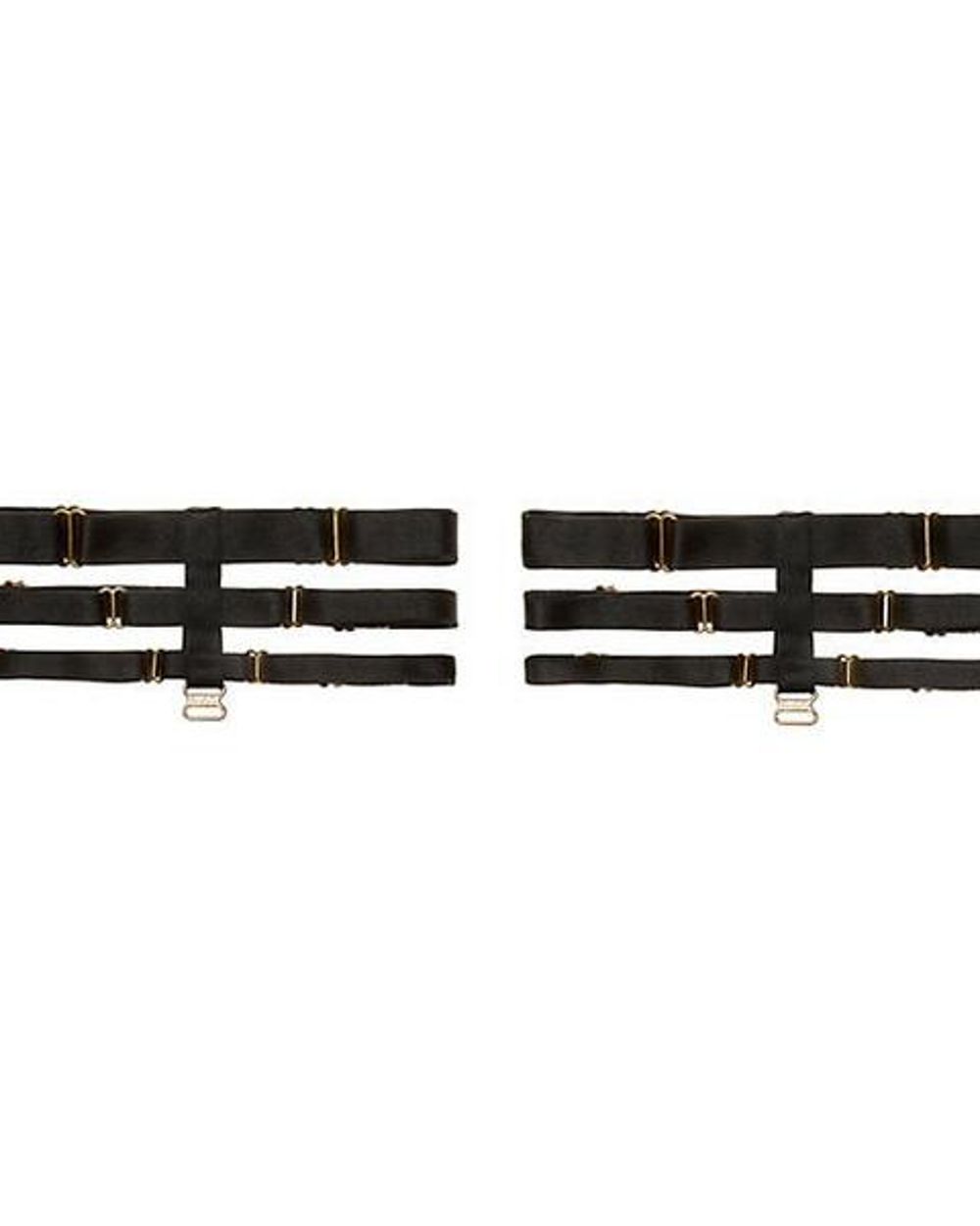 Bordelle Art Deco Adjustable Garters in black