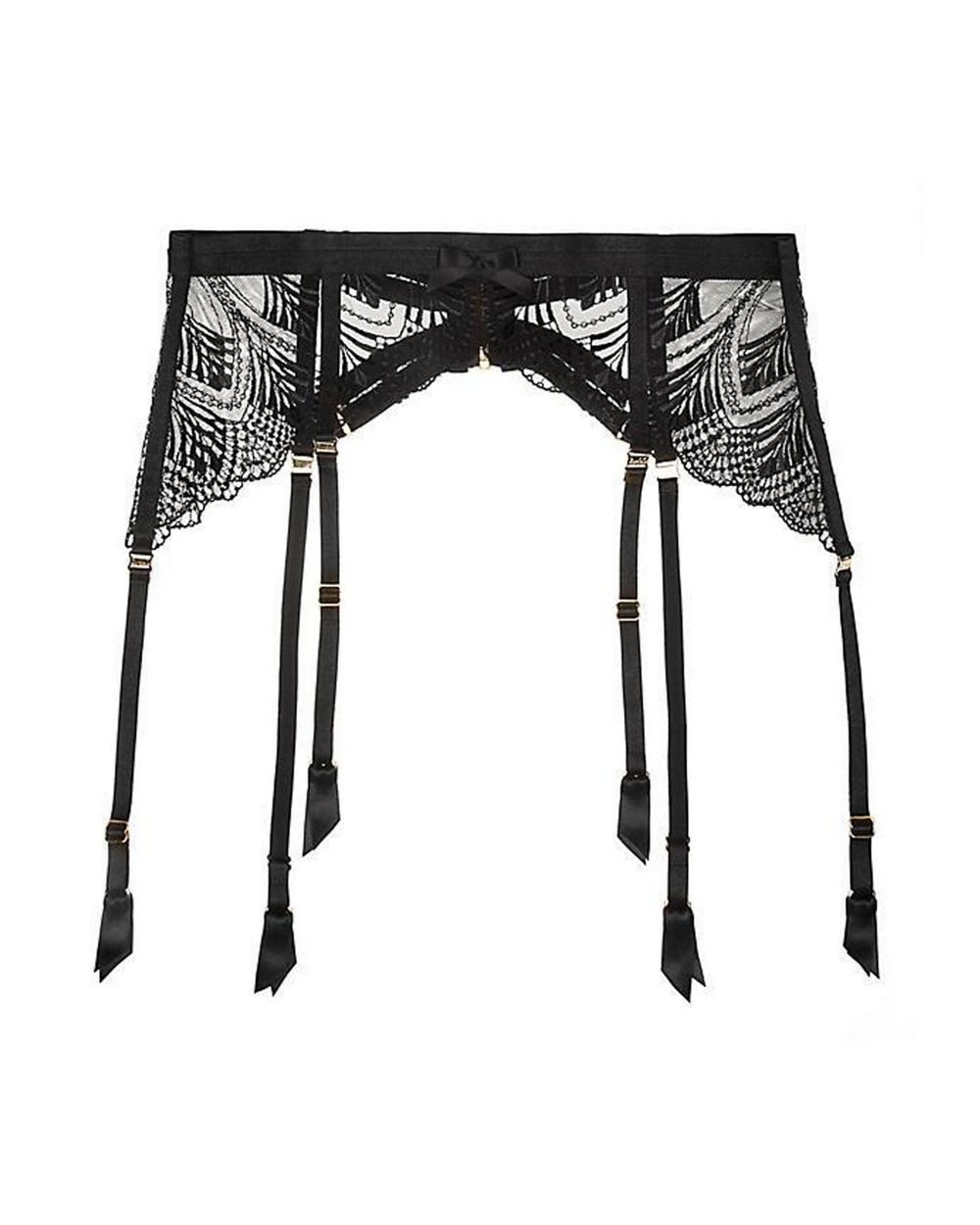 Bordelle Kizette Longline Suspender in black