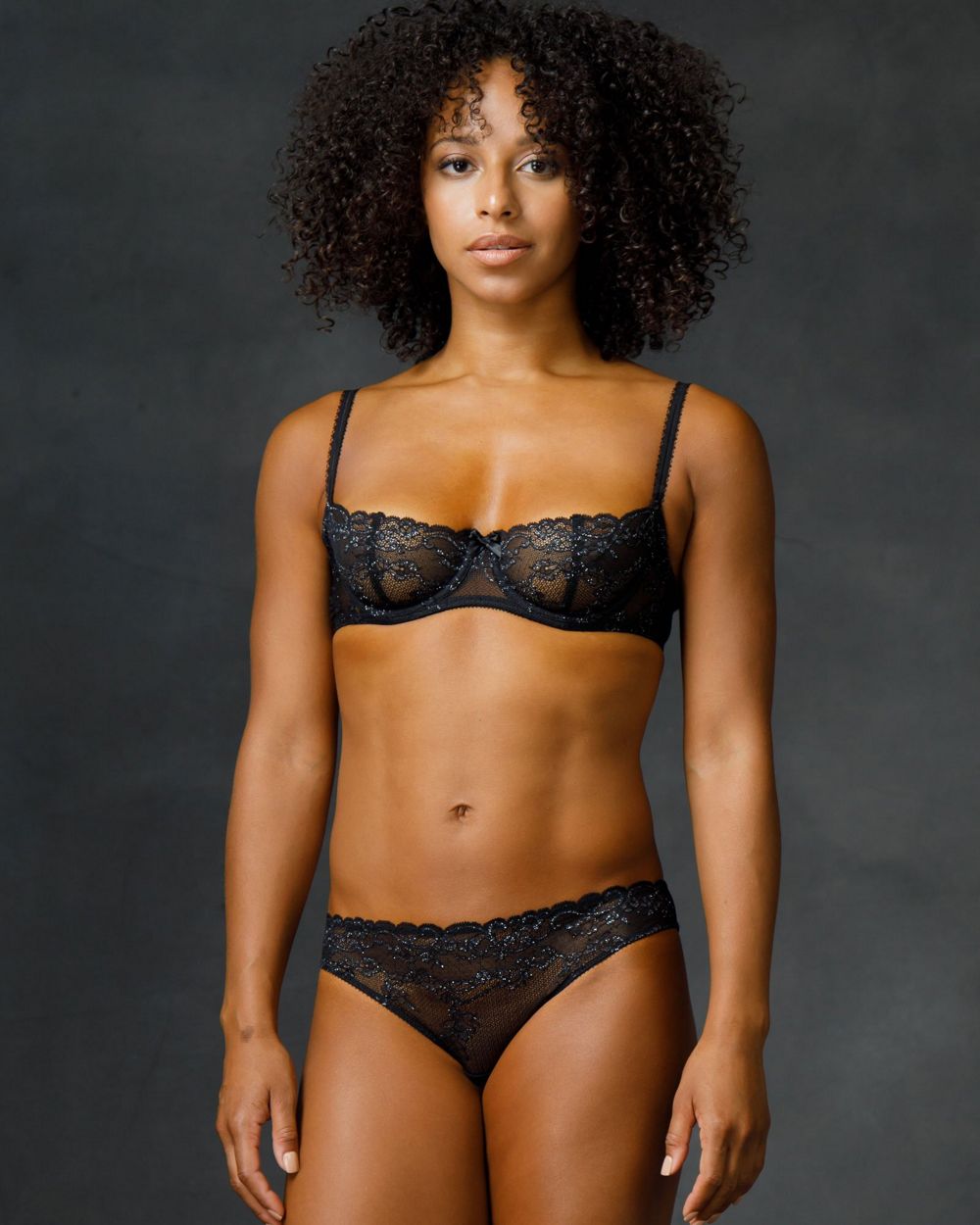 Journelle Clemence Low Balconette Bra in black