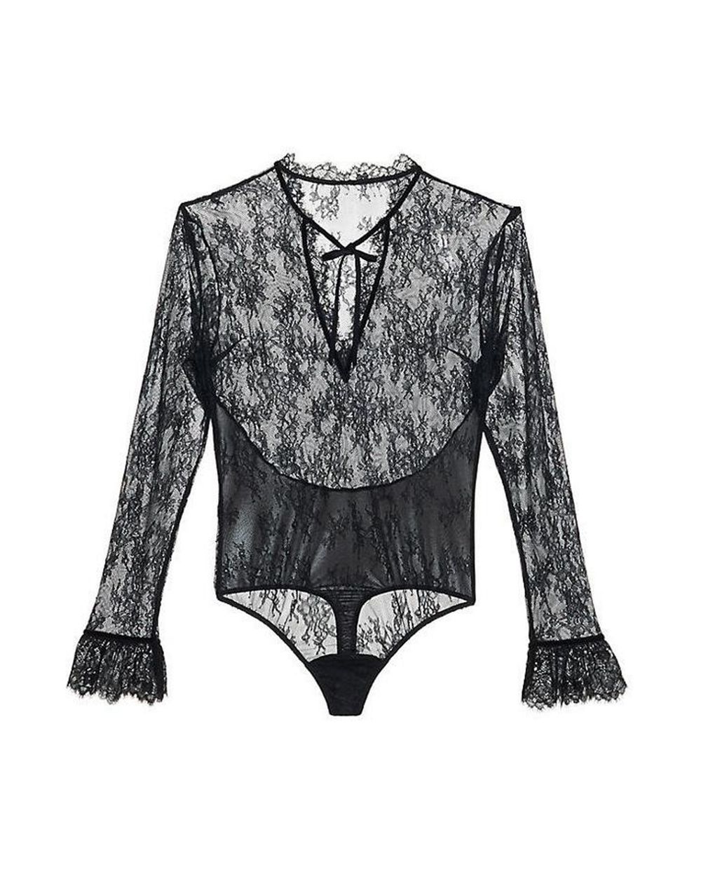 Dita Von Teese Miss West Bodysuit in black