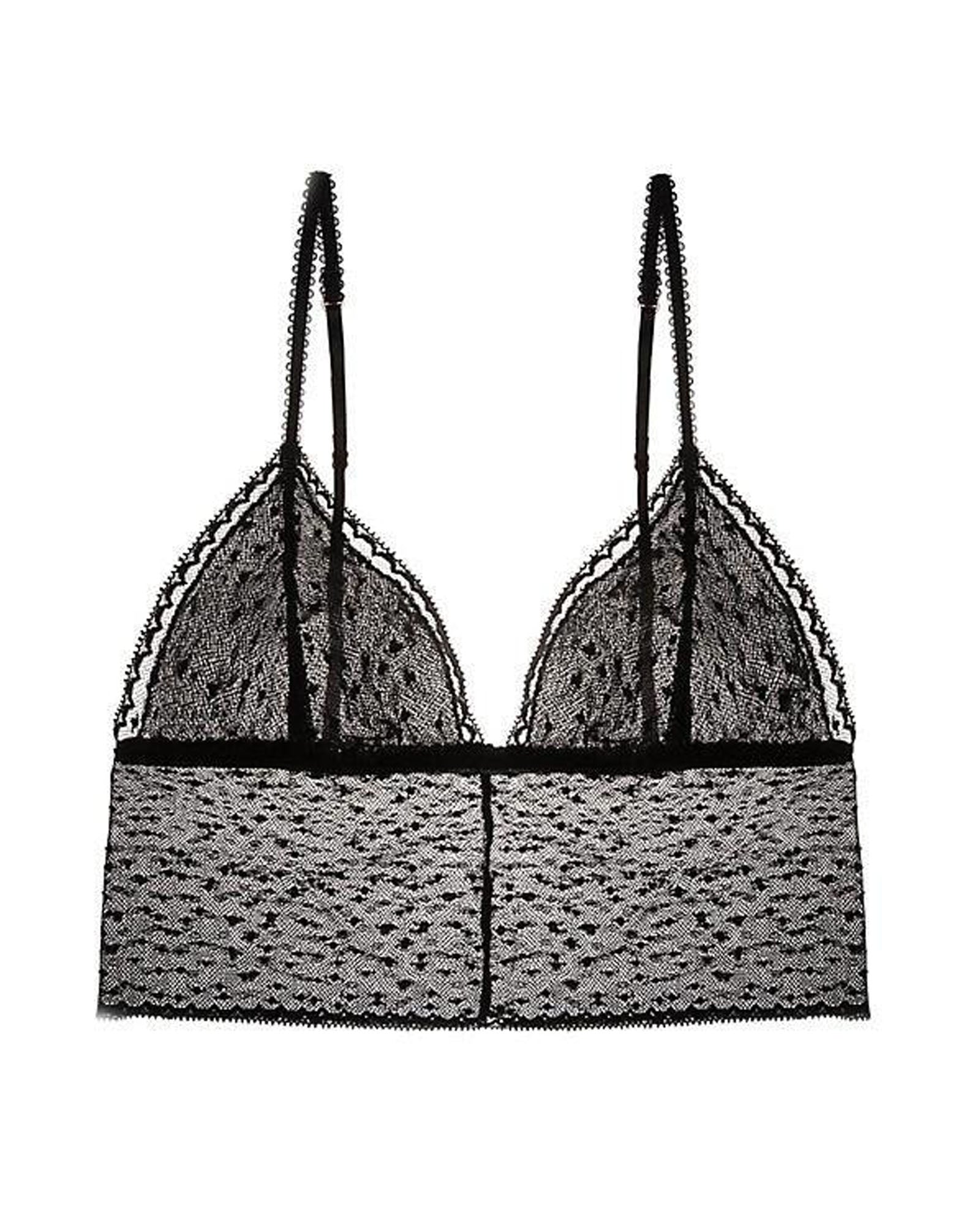 Eberjey Greta Longline Bralet in black