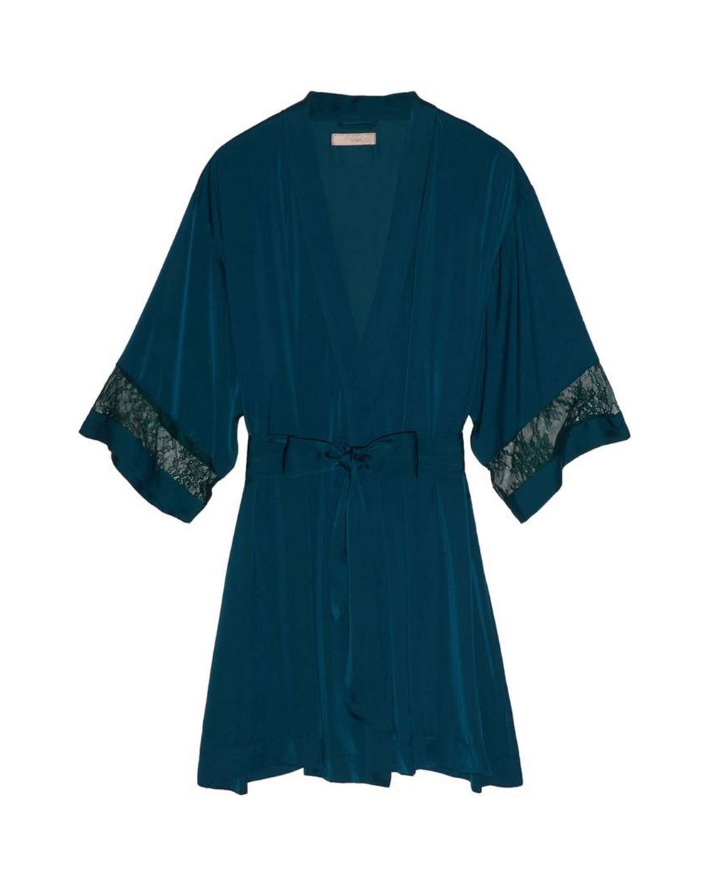 Triumph Satin Robe in green