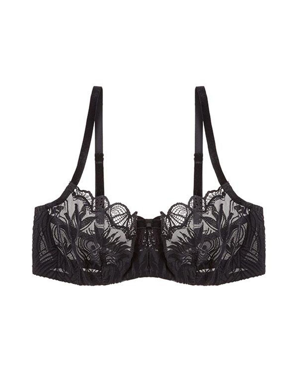 Triumph Velvet Spotlight Underwire Bra in black