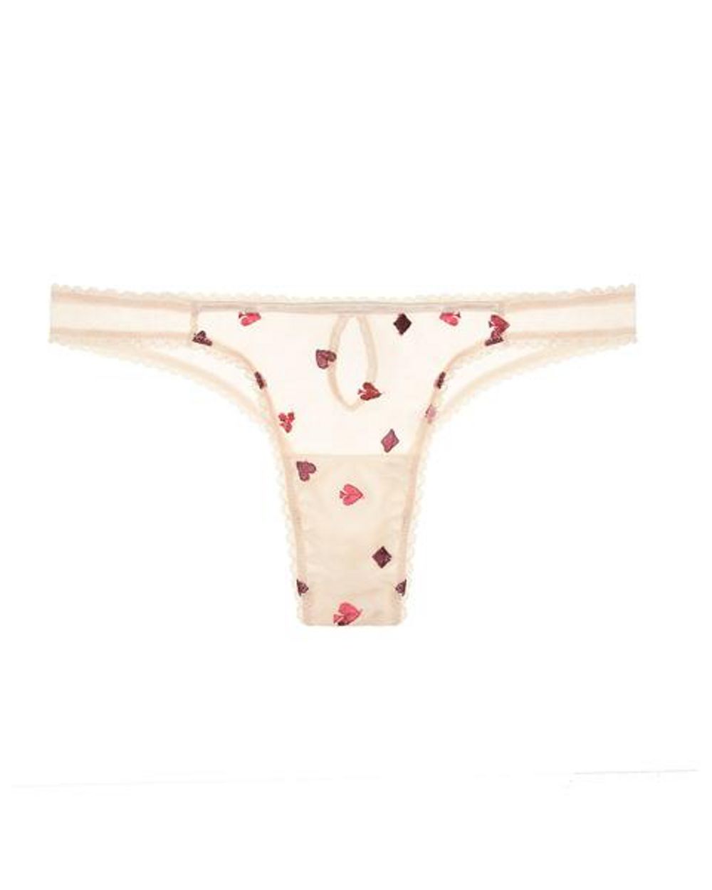 Mimi Holliday Solitaire Thong in white