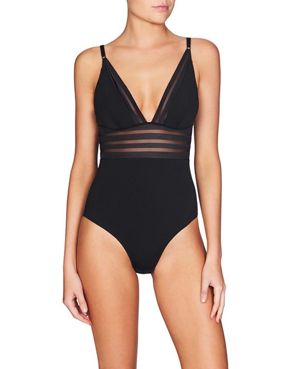 Heidi Klum Intimates Nightshade Fling Bodysuit in black