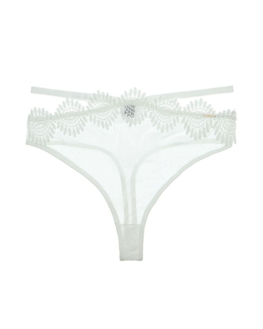 Bluebella Gabriela High-Waist Thong in white