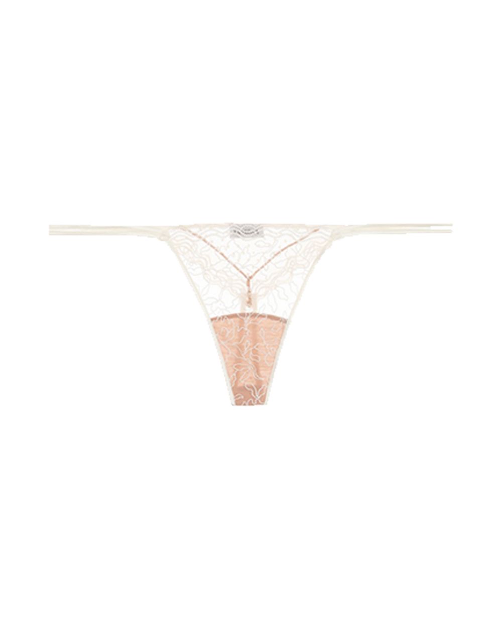 La Perla Marble Mood G-String in white