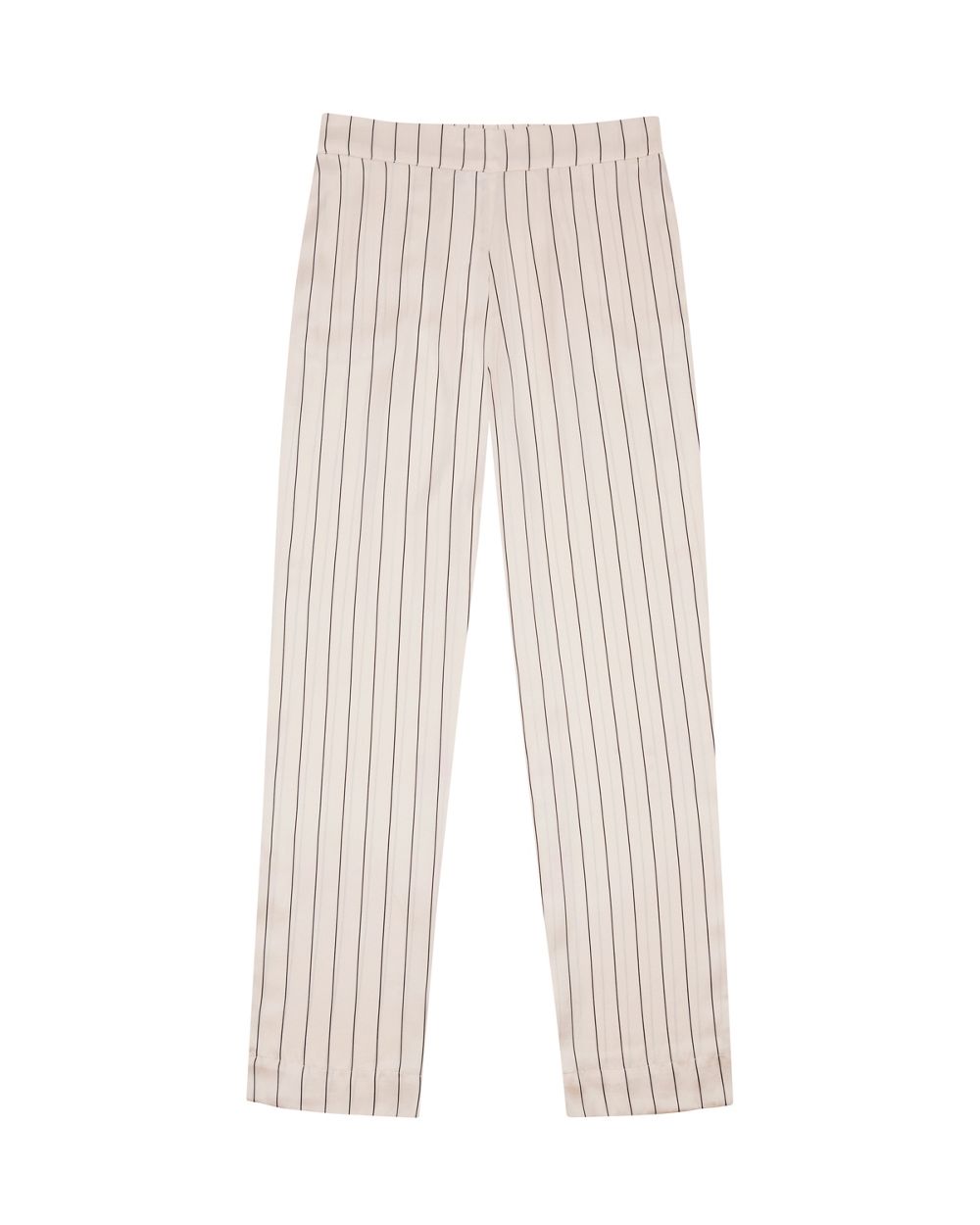 Asceno Sand Pinstripe Pyjama Bottom in beige