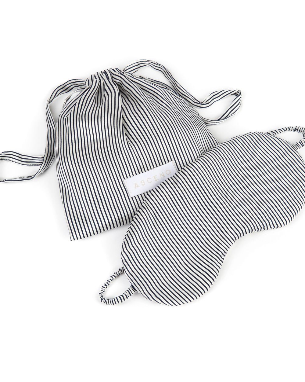 Asceno Navy Micro Eye Mask in blue