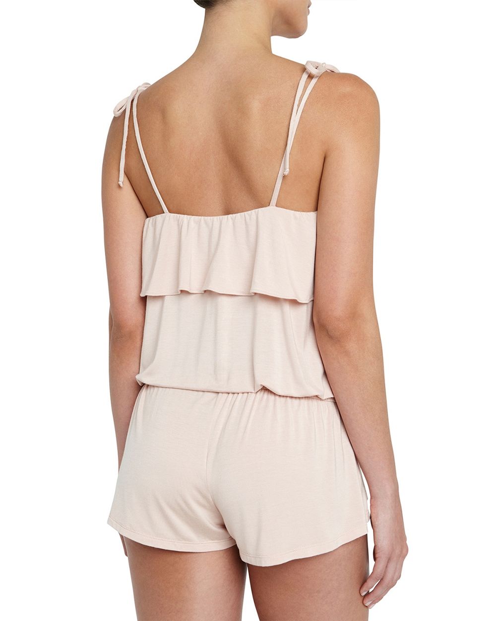 Eberjey Ivy Flounce Teddy in pink