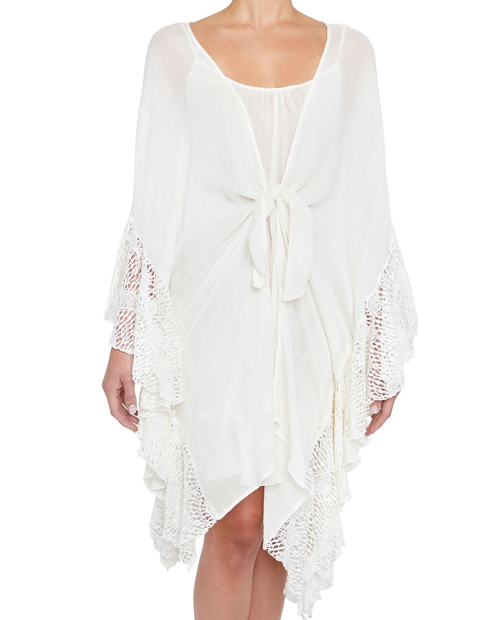 Eberjey Swept Away Wanderlust Robe in white