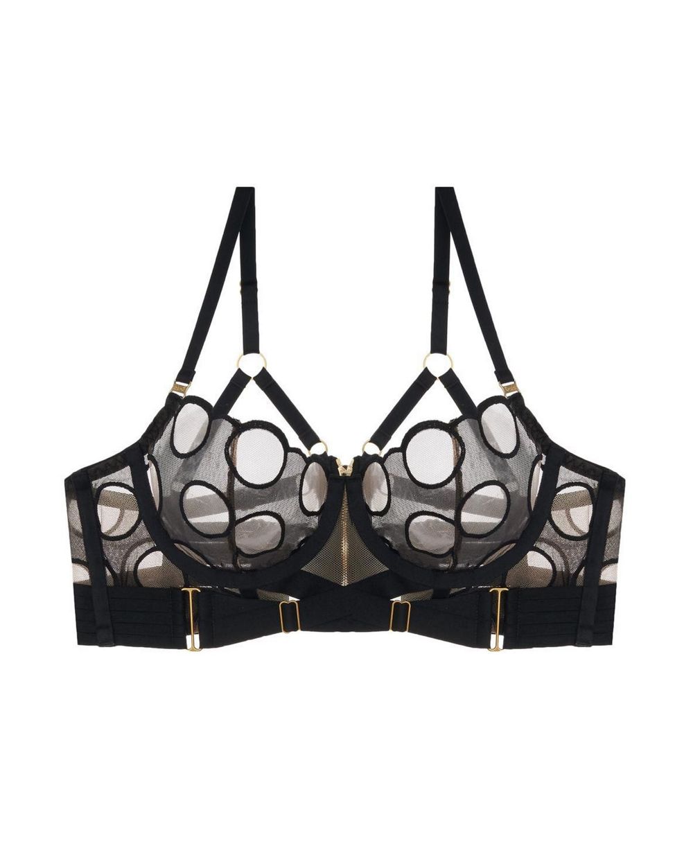 Bordelle Bubble Bodice Bra in black