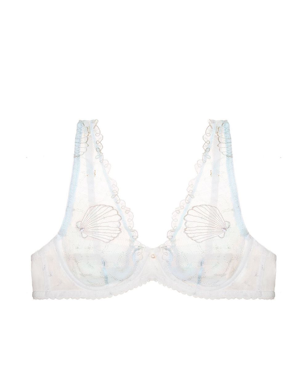 Mimi Holliday Sea Breeze Non Padded Shoulder Bra in blue